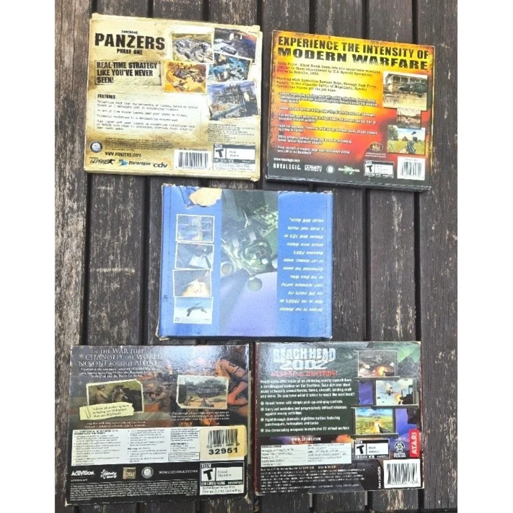 Vintage PC Game Lot 15 Big Box & Jewel Case Classic Retro Combat Strategy Games